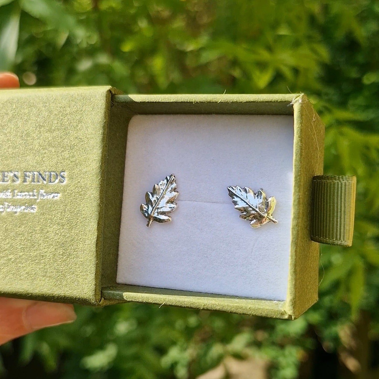 Lacock Leaf Studs