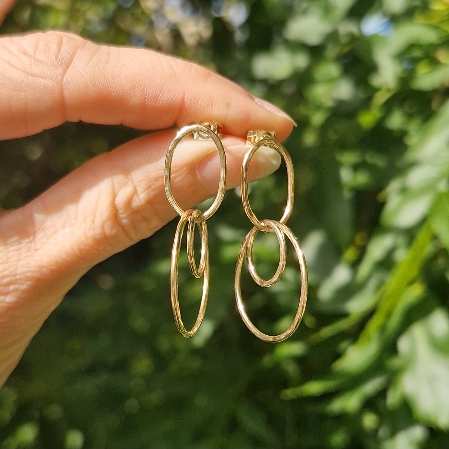 Nature's 9ct Gold Embrace Earrings