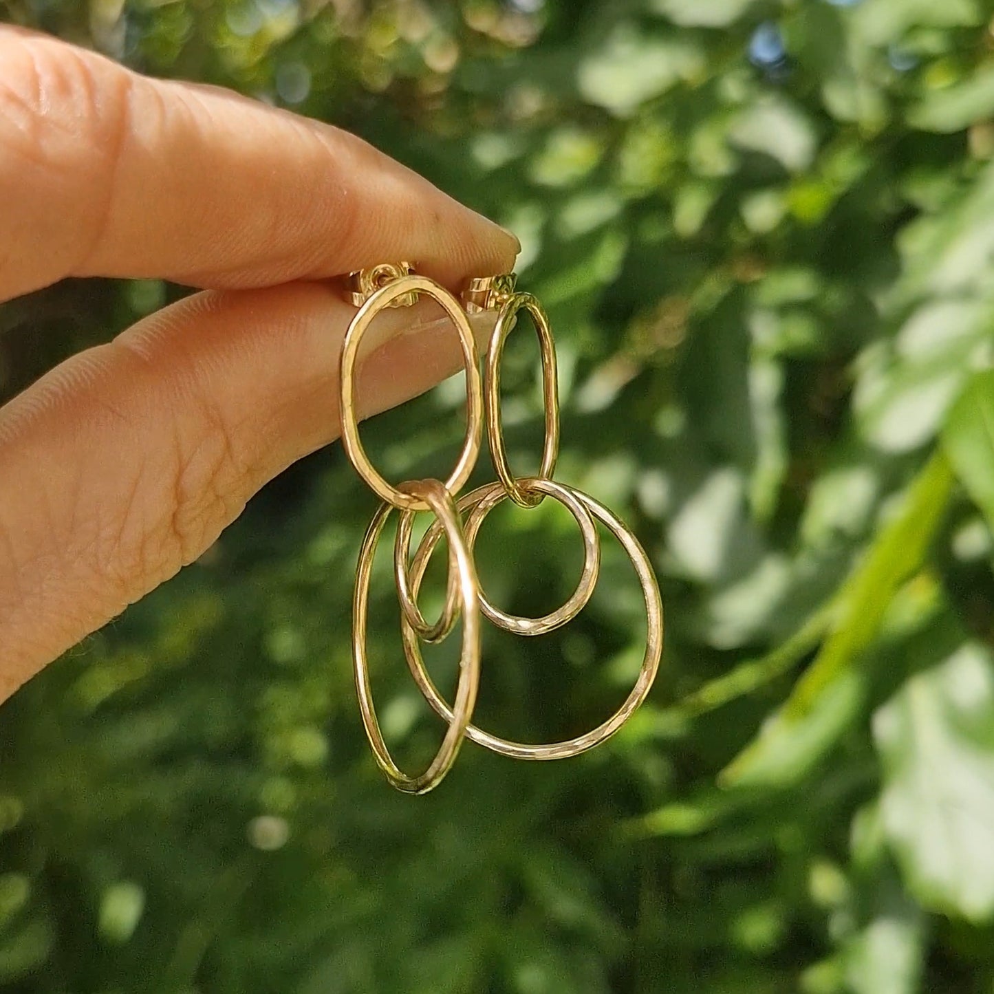 Nature's 9ct Gold Embrace Earrings