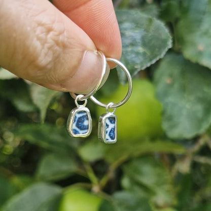 Unique Pottery Hoop Earrings no.1