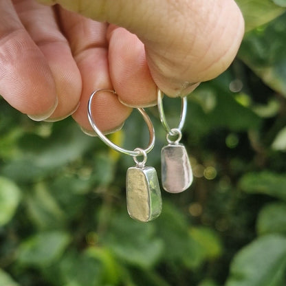 Unique Pottery Hoop Earrings no.2