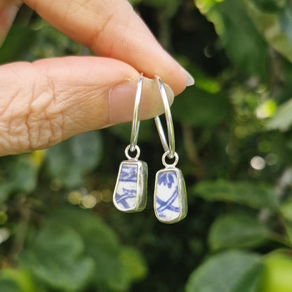 Unique Pottery Hoop Earrings no.2