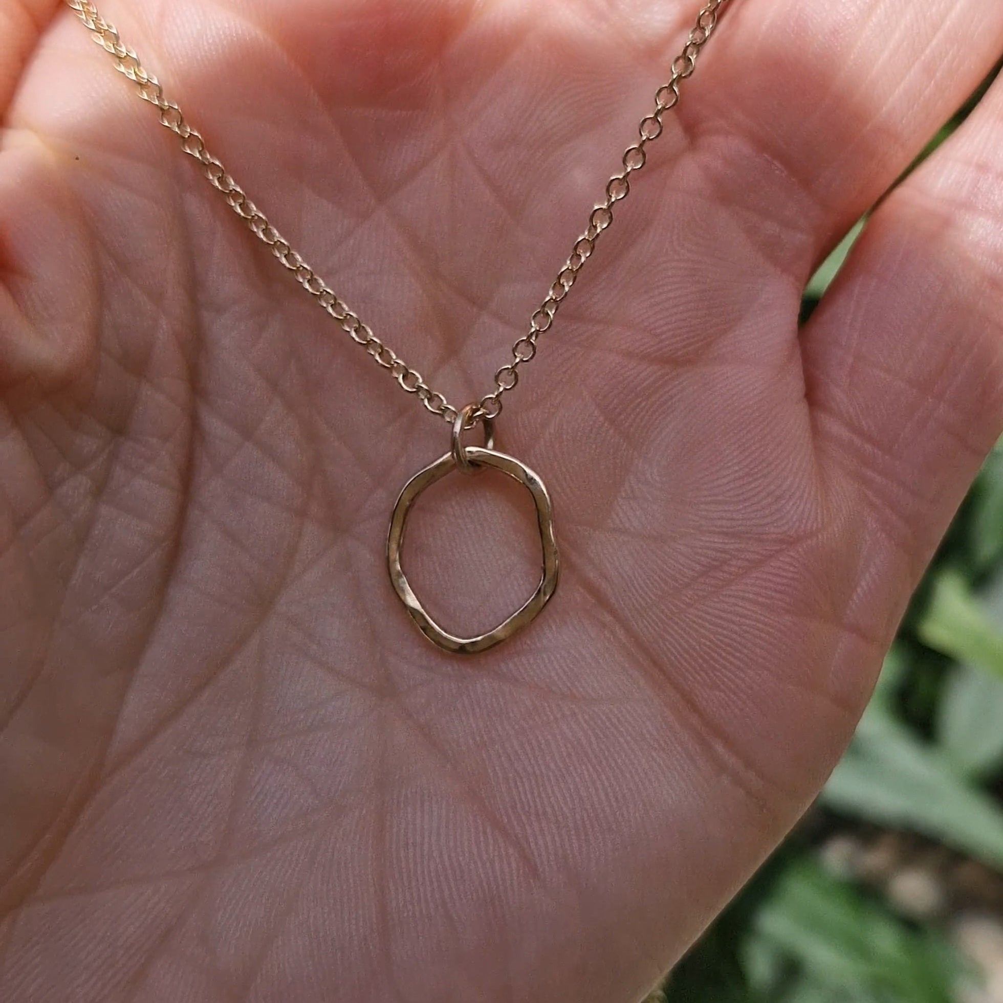 9ct Solid Gold Ripple Necklace