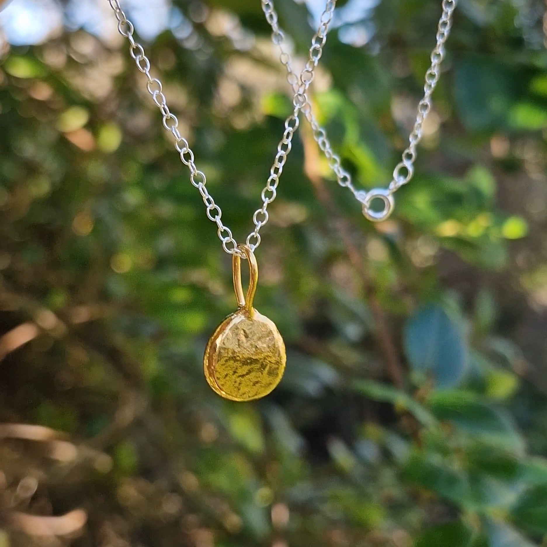 Pebble Pendant  - Gold Vermeil