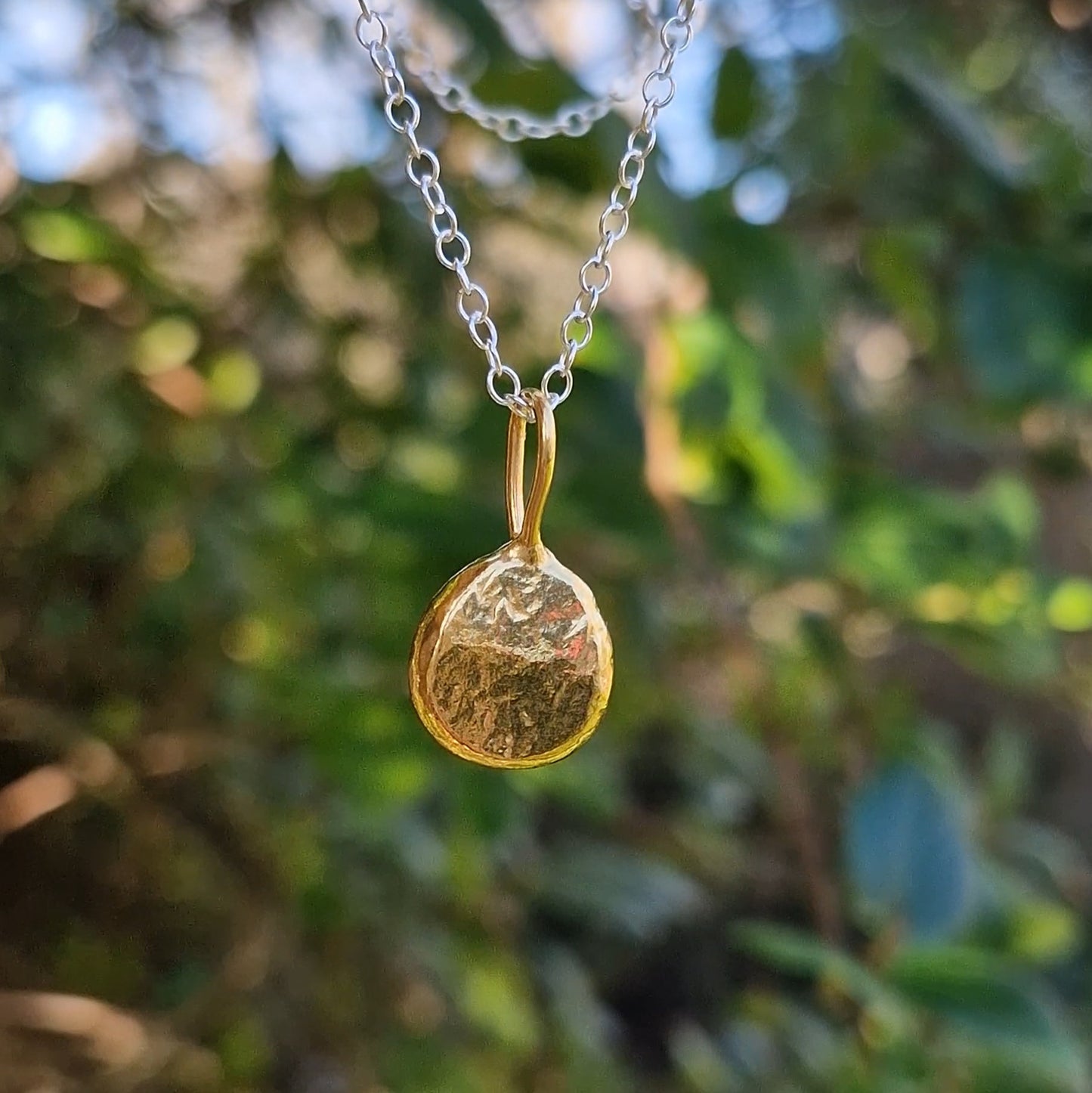 Pebble Pendant (no chain) - Gold Vermeil