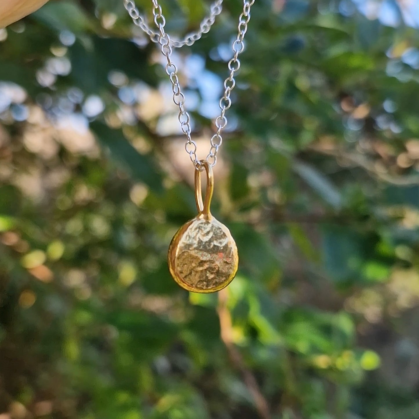 Pebble Pendant (no chain) - Gold Vermeil