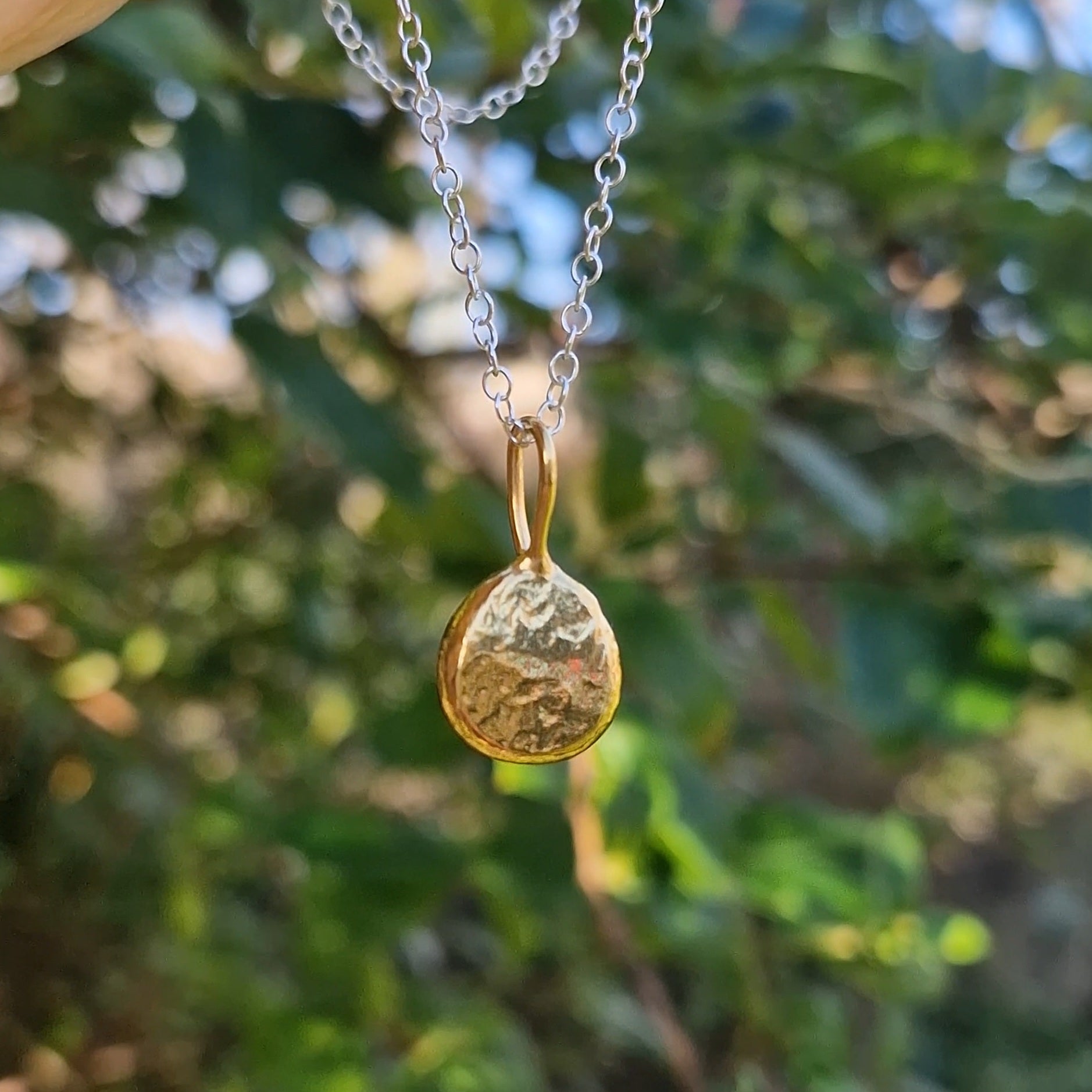 Pebble Pendant  - Gold Vermeil