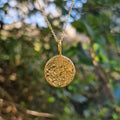 Hammered Moonlight Pendant - Gold Vermeil