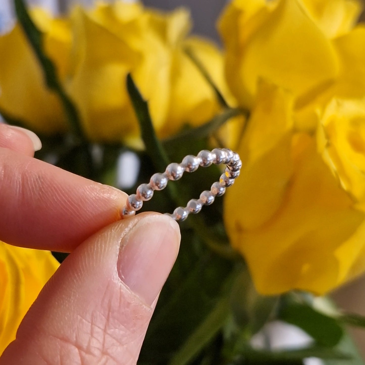 Beaded Stacking Ring