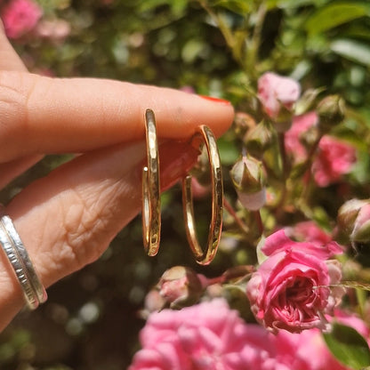 Moonlight Everyday Hoops - Gold Vermeil