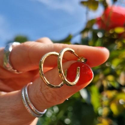 Moonlight Everyday Hoops - Gold Vermeil