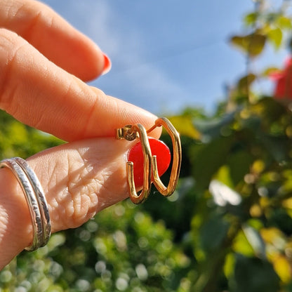 Cloud  Hoops - Gold Vermeil