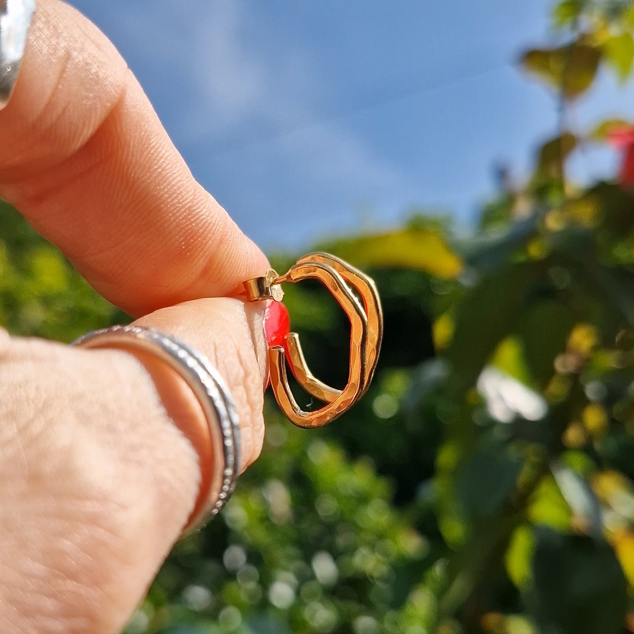 Cloud  Hoops - Gold Vermeil
