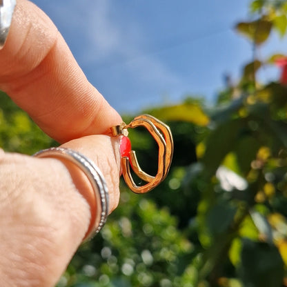 Cloud  Hoops - Gold Vermeil