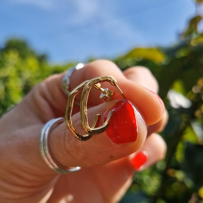 Cloud  Hoops - Gold Vermeil