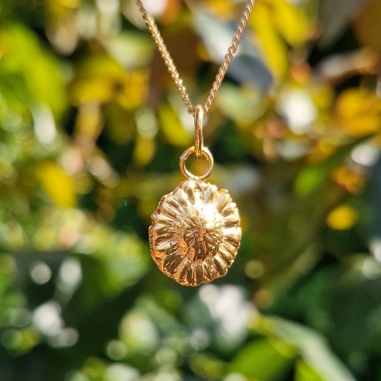 Lacock Daisy Charm Necklace - Gold Vermeil