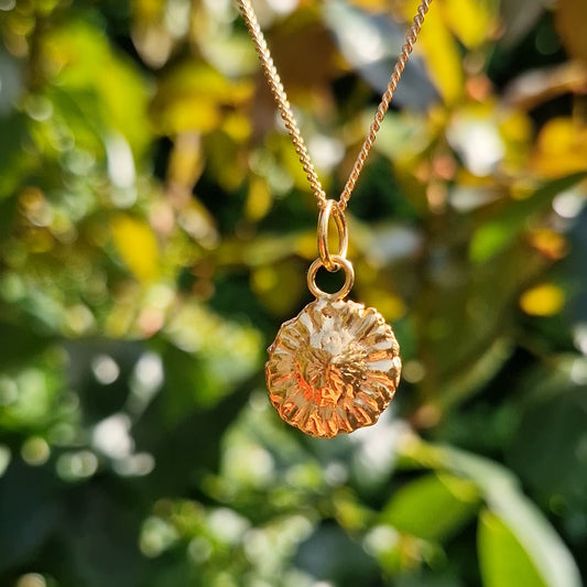 Lacock Daisy Charm Necklace - Gold Vermeil