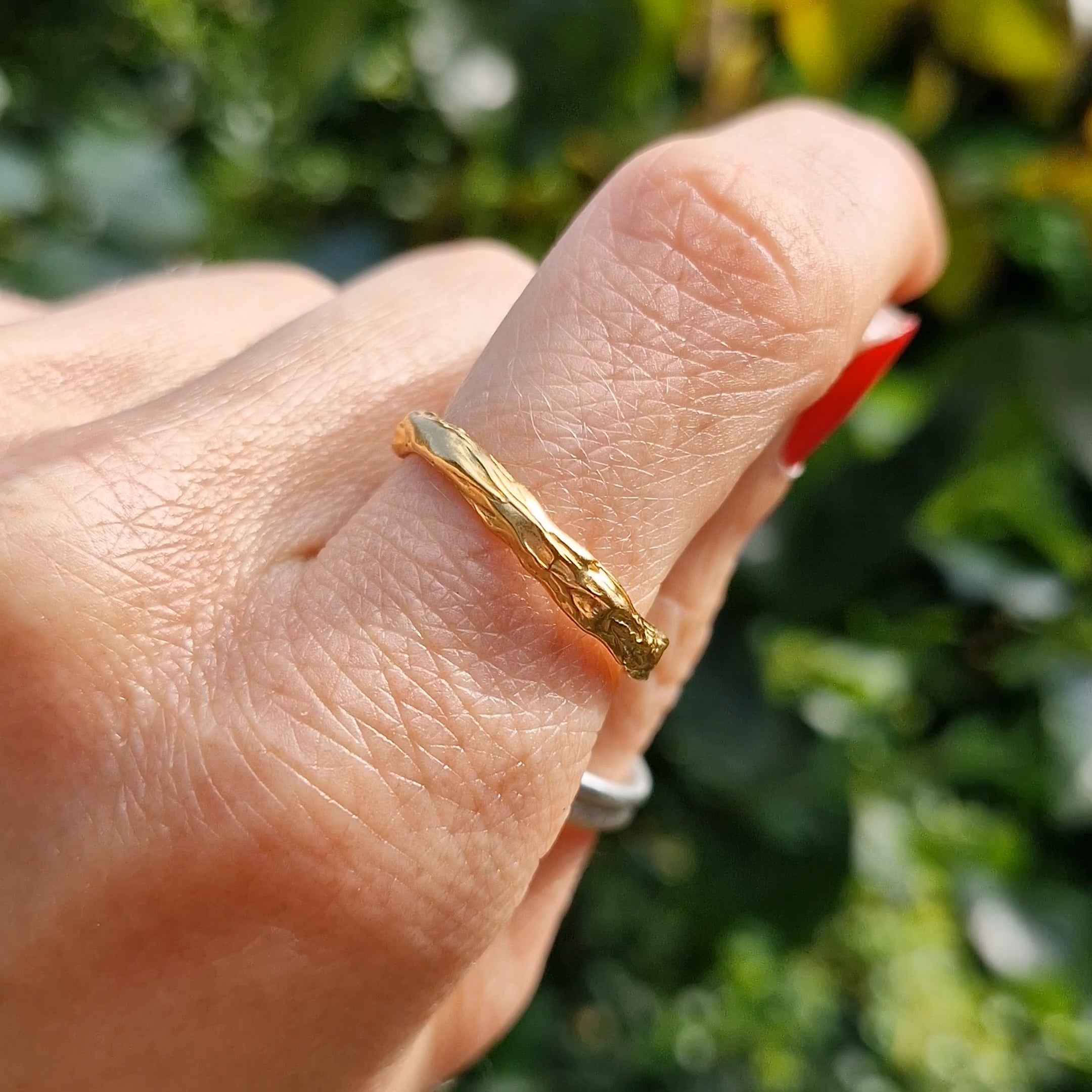 Molten Wave Ring - Gold Vermeil