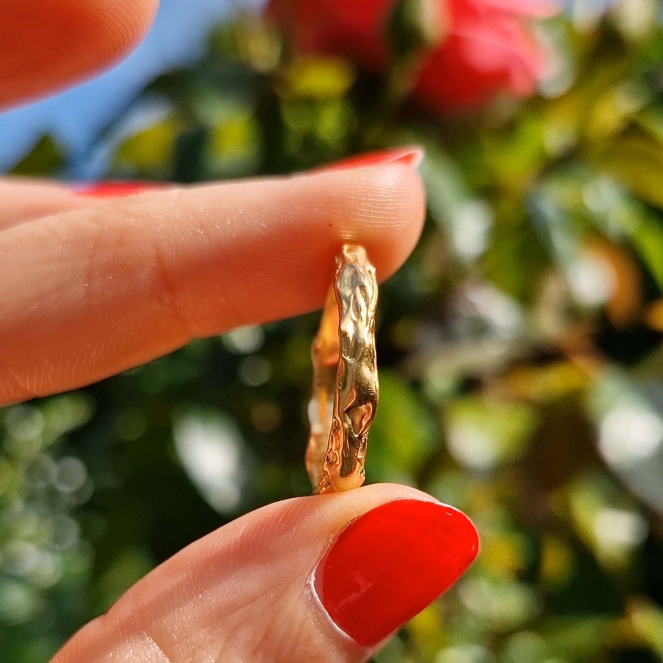Molten Wave Ring - Gold Vermeil