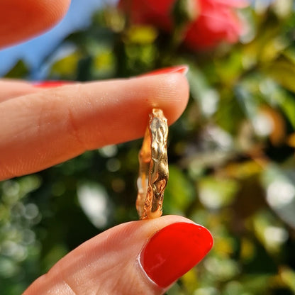 Molten Wave Ring - Gold Vermeil