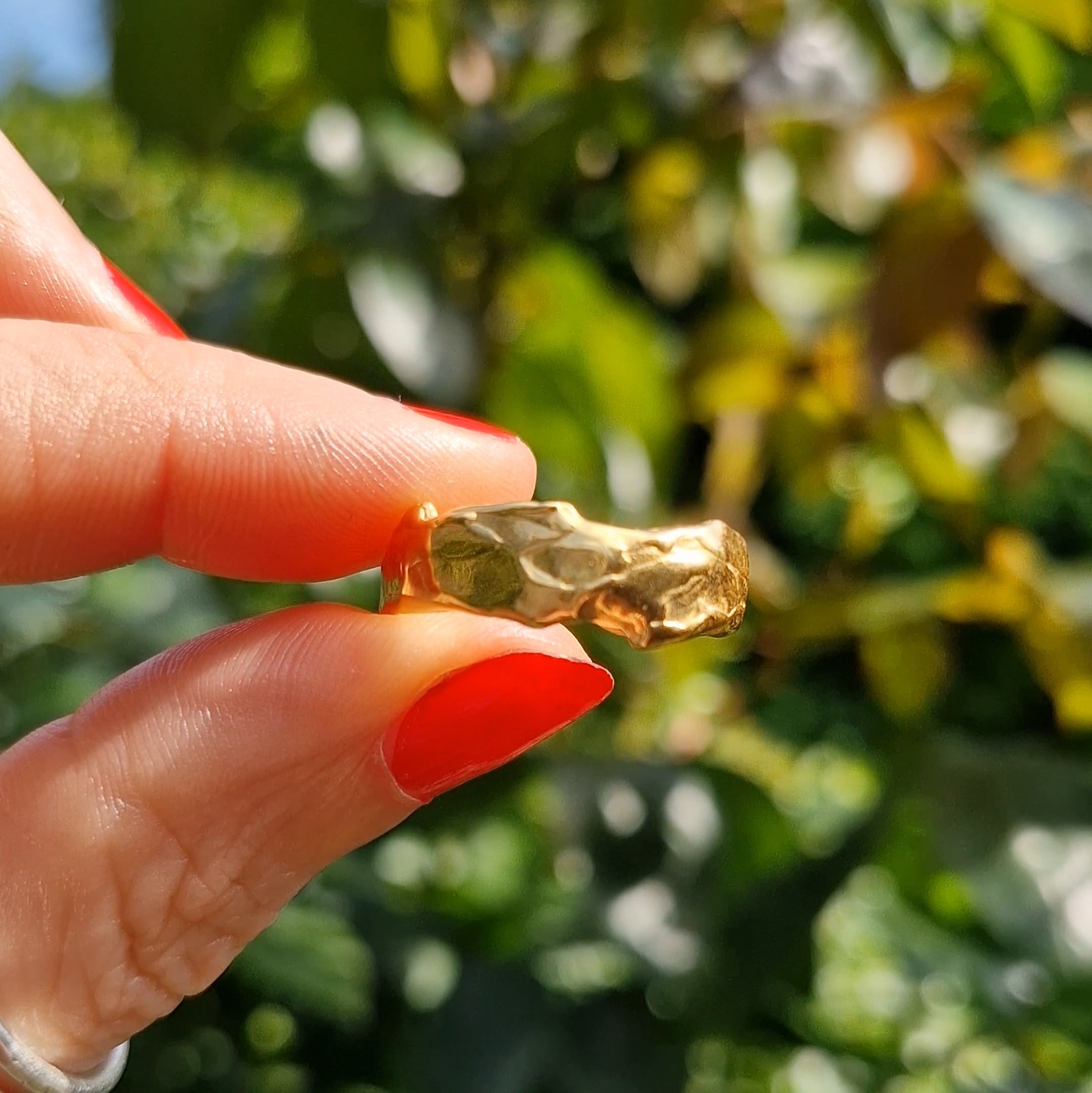 Molten Flow Ring - Gold Vermeil