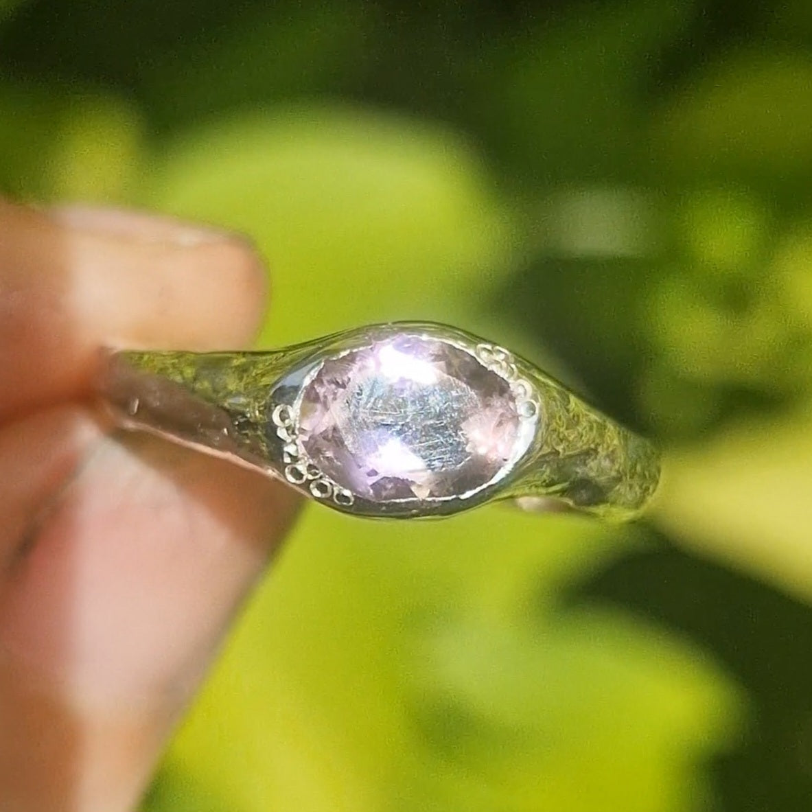 Molten Ametrine Ring - size uk Q 1/2 Scuffed stone (reduced due to slight damage)