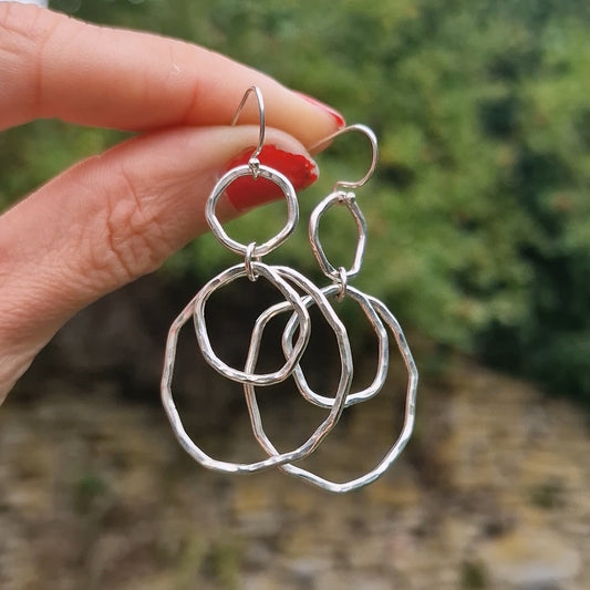 Ripple Rainfall Dangle Earrings
