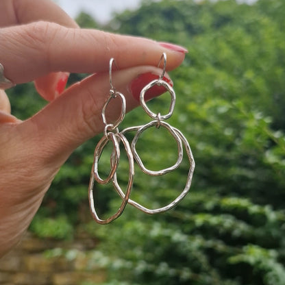 Ripple Rainfall Dangle Earrings