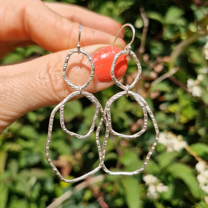 Bark Rainfall Dangle Earrings