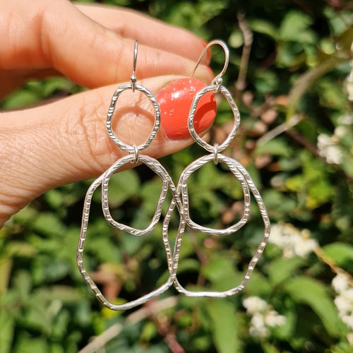 Bark Rainfall Dangle Earrings