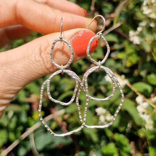 Bark Rainfall Dangle Earrings