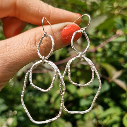 Bark Rainfall Dangle Earrings
