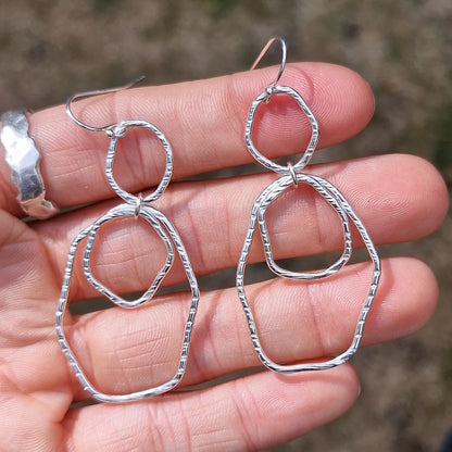 Bark Rainfall Dangle Earrings