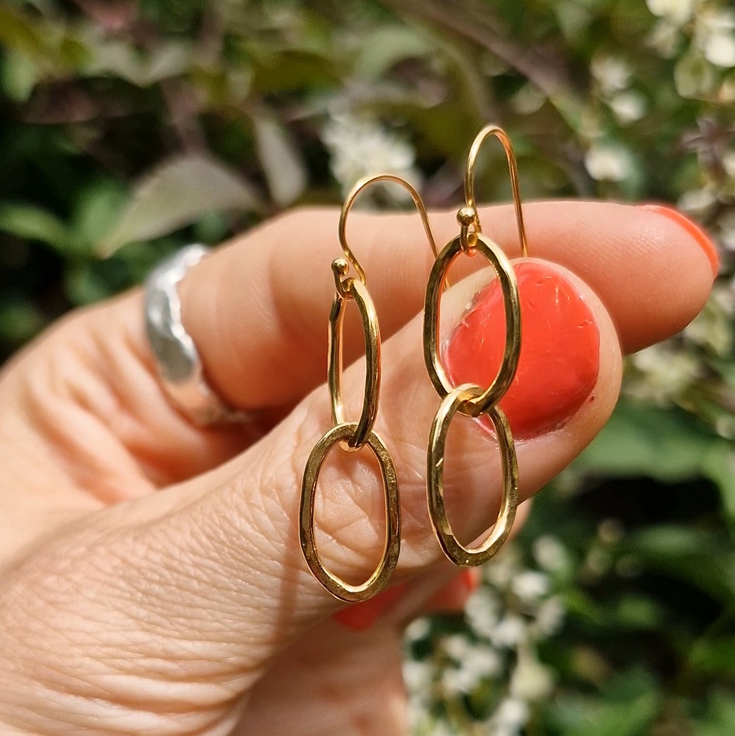 Moonlight Elegance Earrings - Gold Vermeil