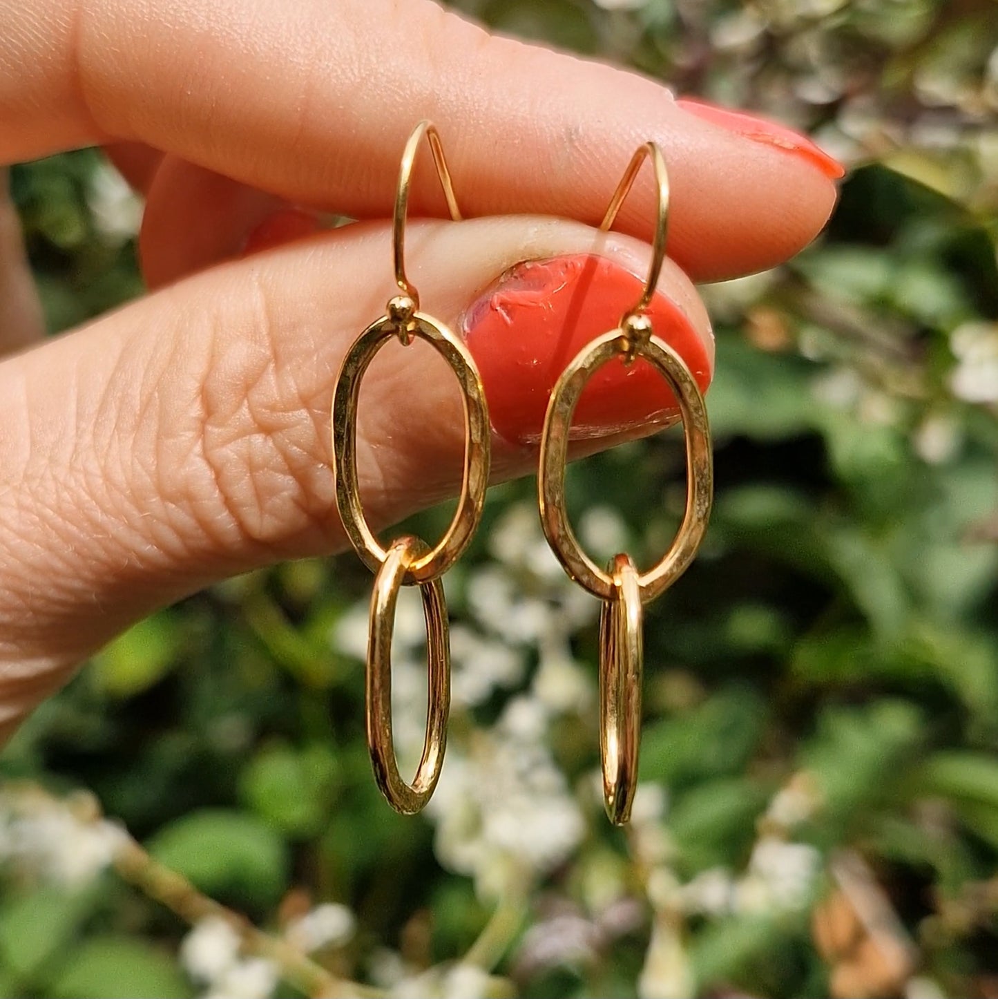 Moonlight Elegance Earrings - Gold Vermeil