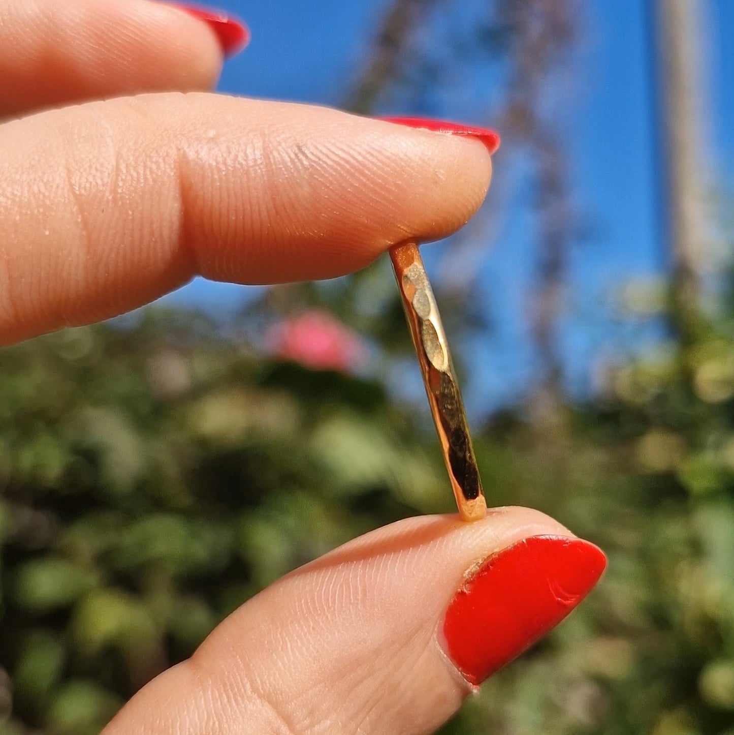 Moonlight Stacking Ring ~ Gold Vermeil