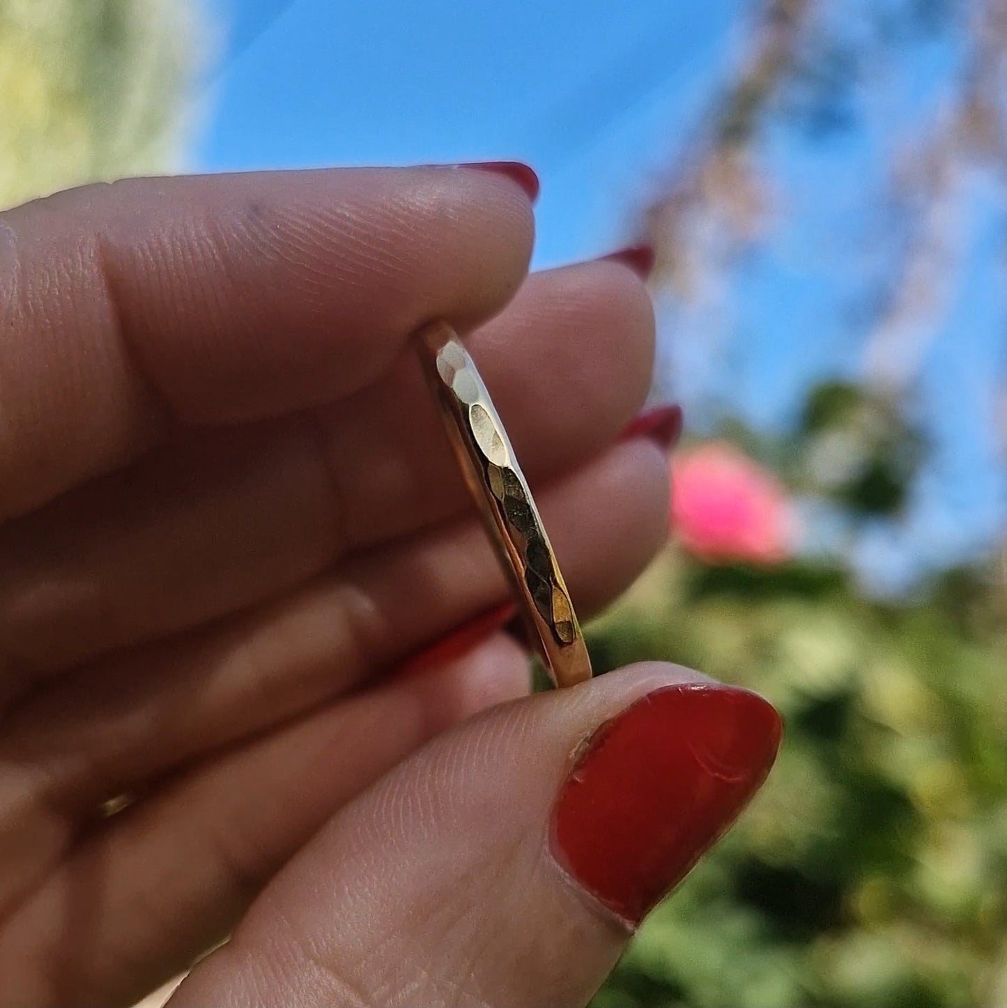 Moonlight Stacking Ring ~ Gold Vermeil