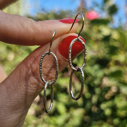9ct Gold Bark Elegance Earrings