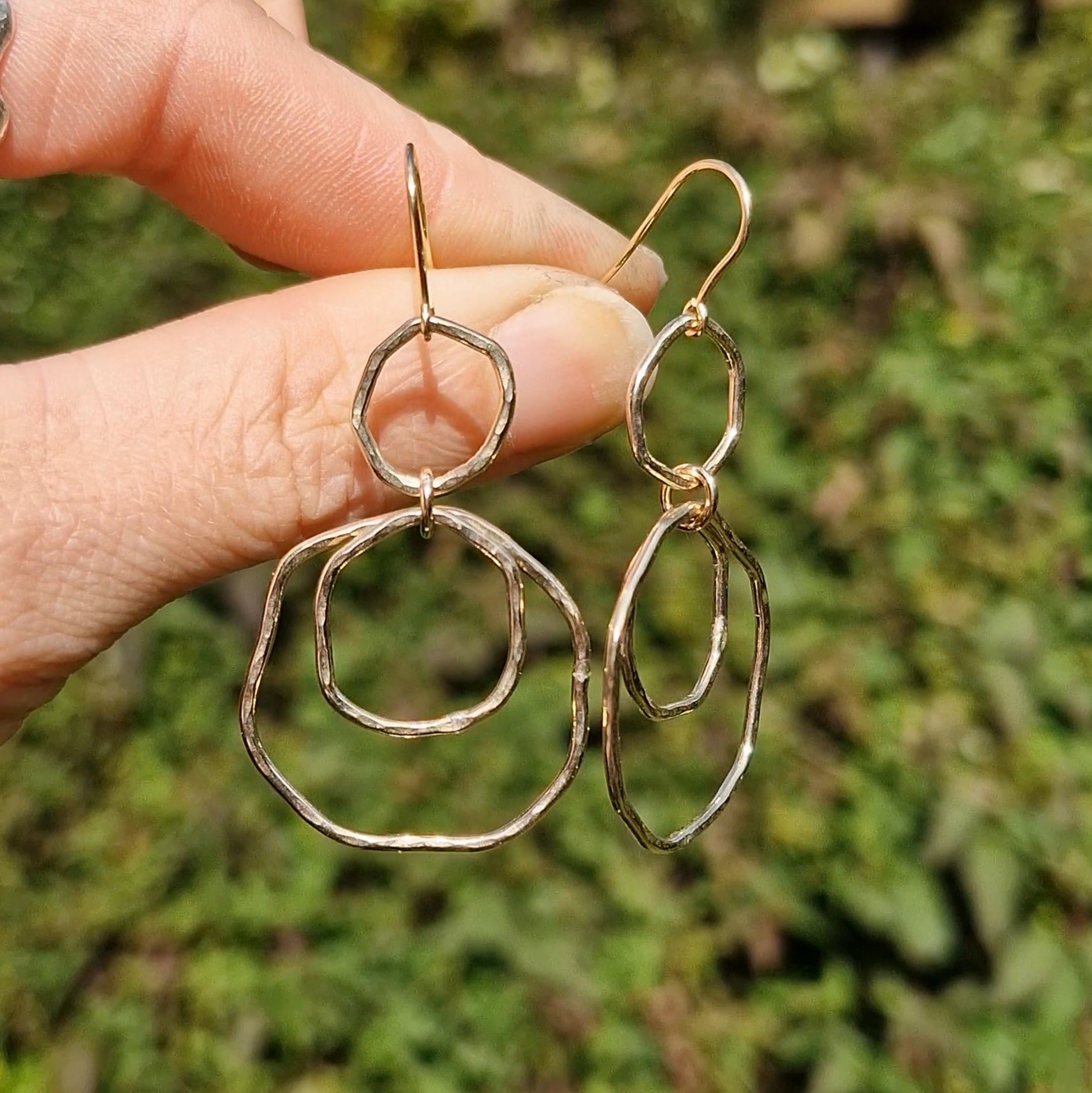 9ct Solid Gold Rainfall Earrings