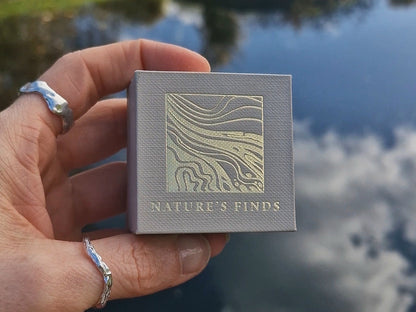 Molten Pear Peridot Ring - Size UK Q