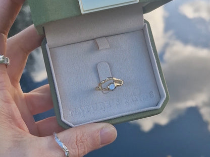 9ct Gold Molten Aura Ring