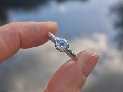 Silver Molten Cove Ring - made to order