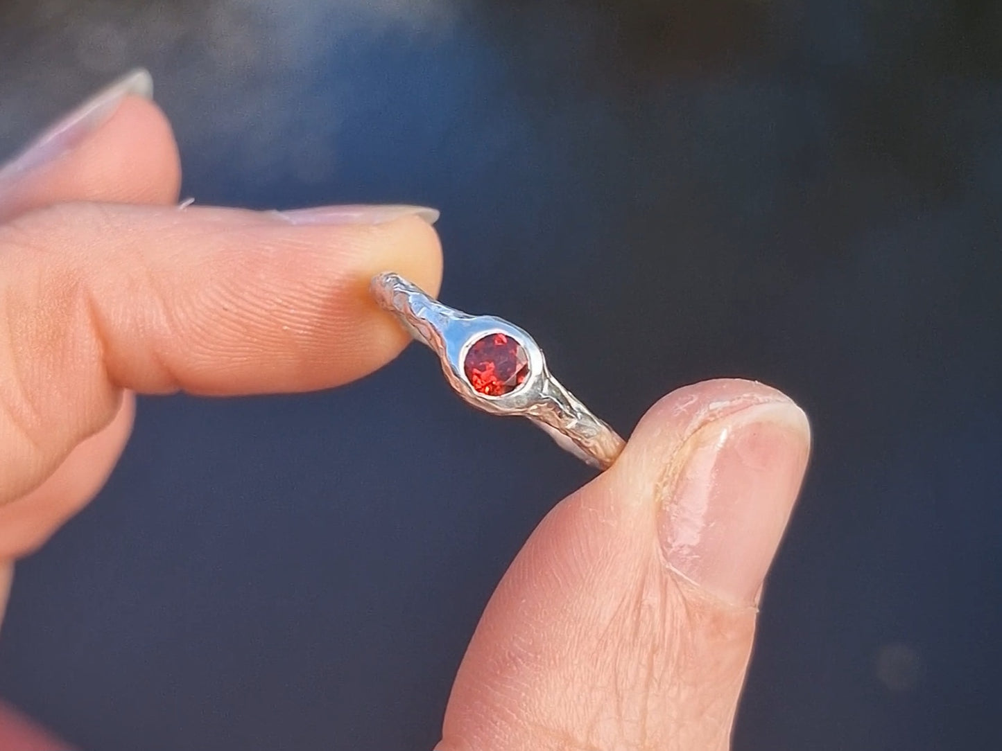 Silver Molten Cove Ring - made to order