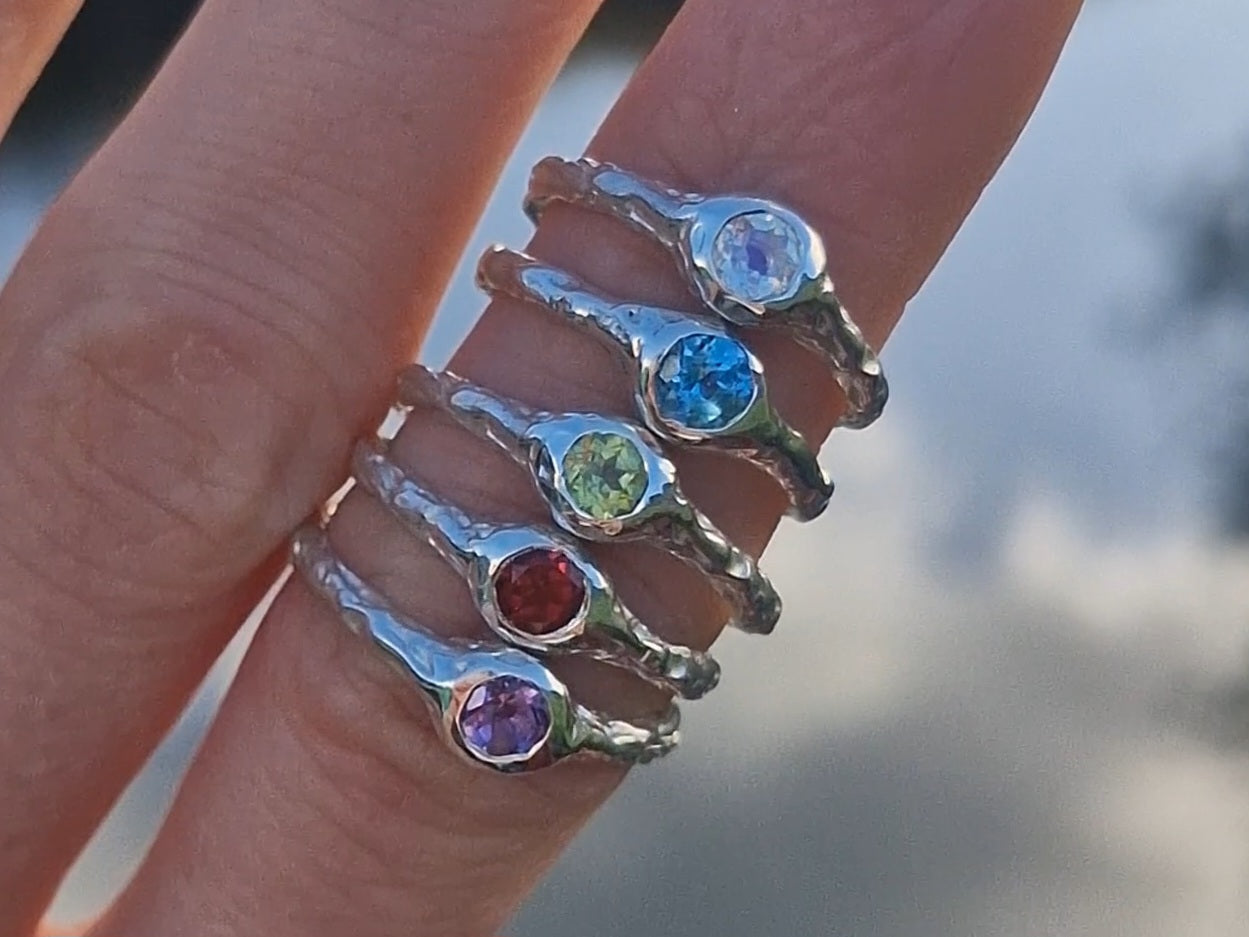 Silver Molten Cove Ring - made to order