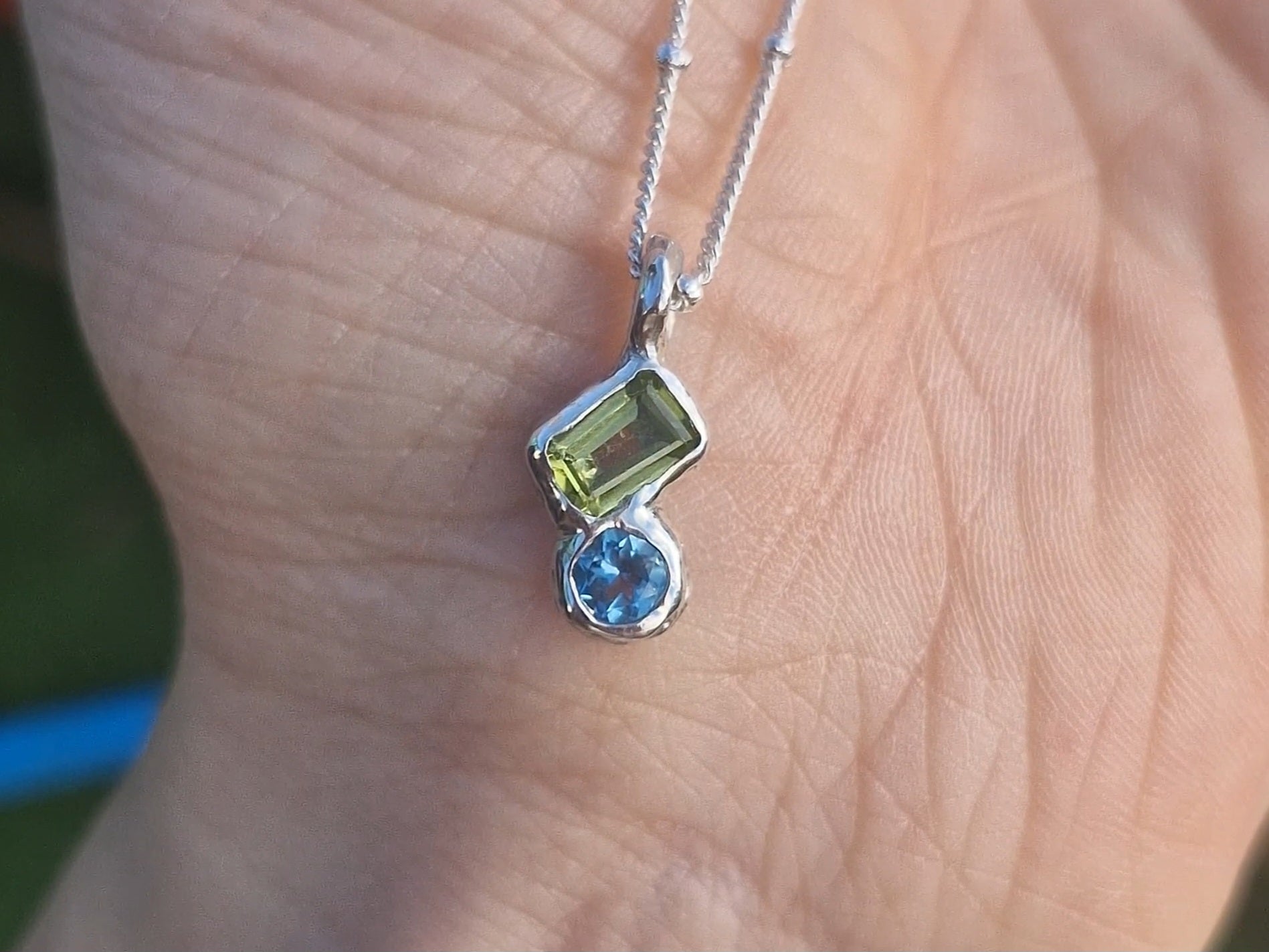 Flow Gem Duo Necklace