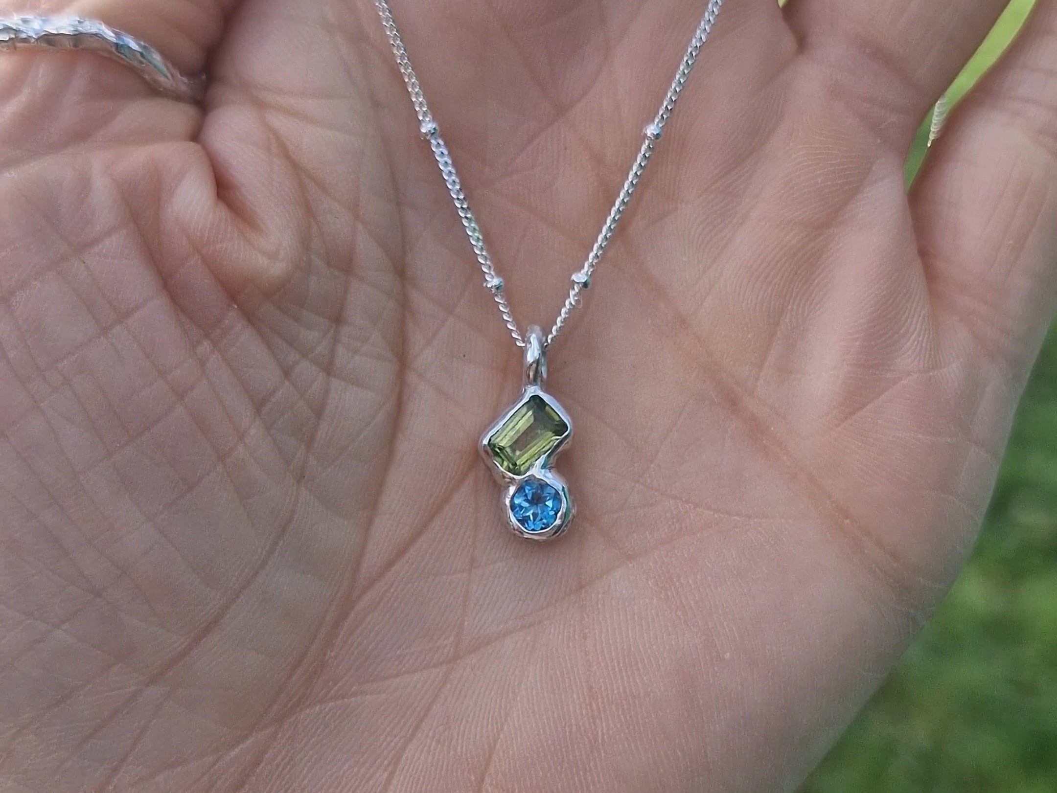 Flow Gem Duo Necklace