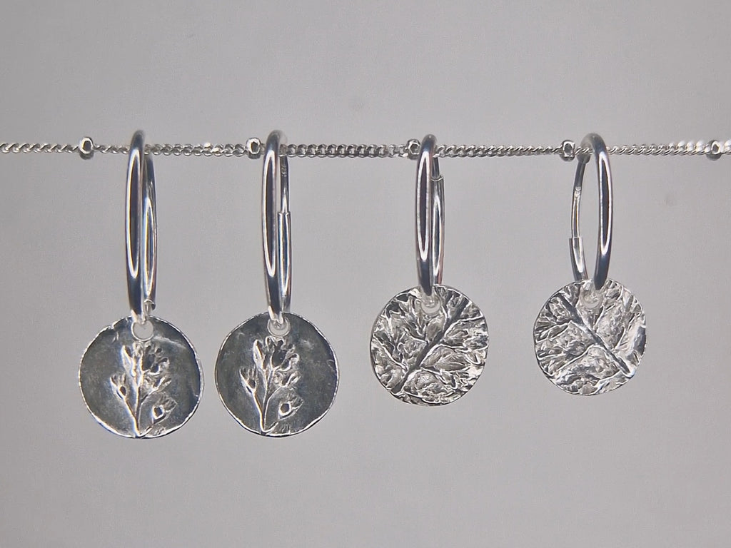 Lacock Disc Imprint Hoops ~ no.19