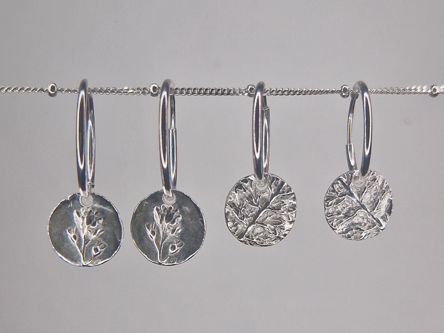 Lacock Disc Imprint Hoops ~ no.19