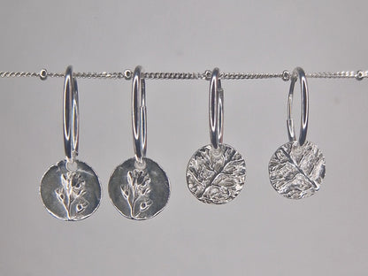 Lacock Disc Imprint Hoops ~ no.21    RESERVED for C