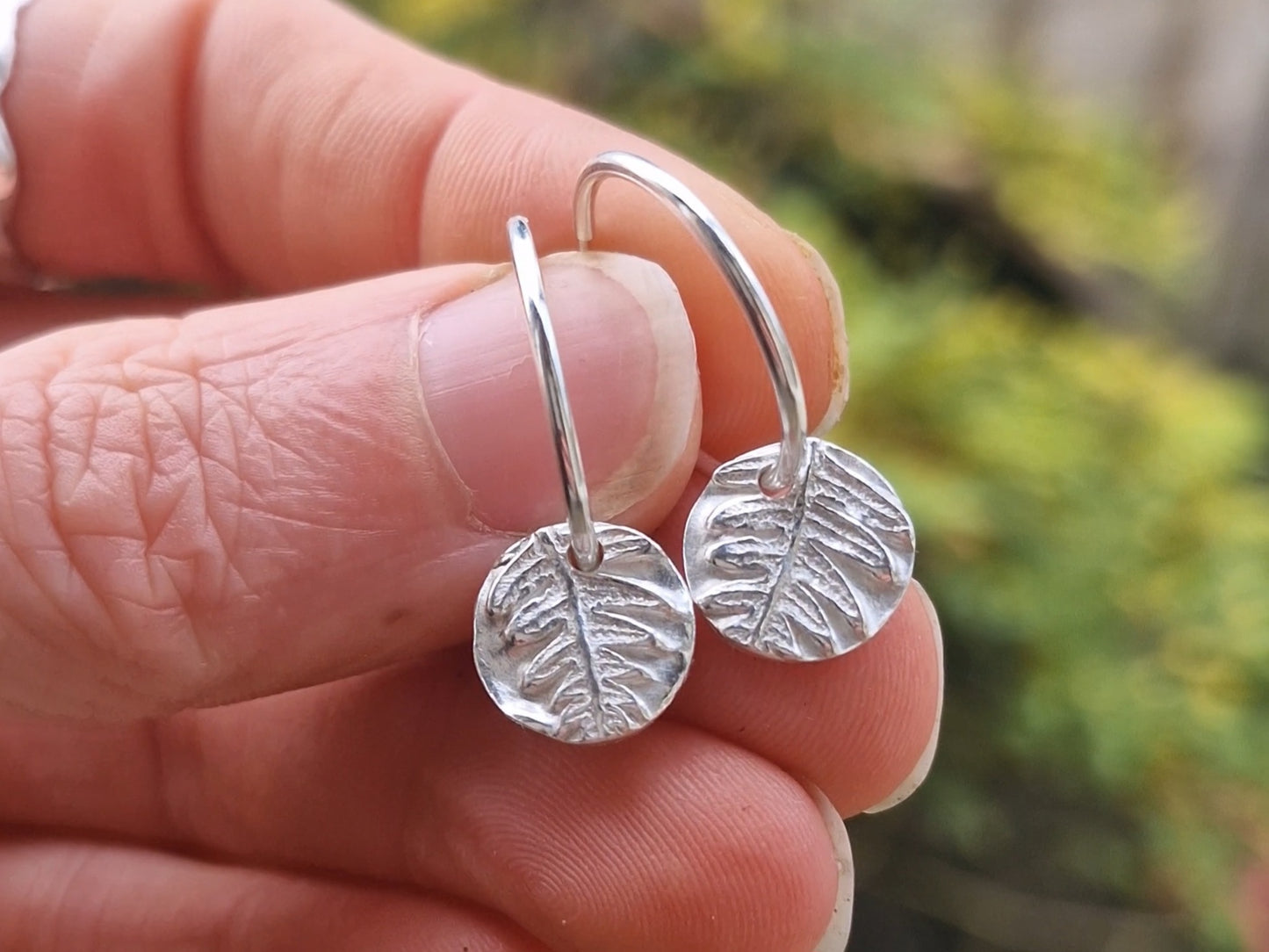 Lacock Disc Imprint Hoops ~ no.18